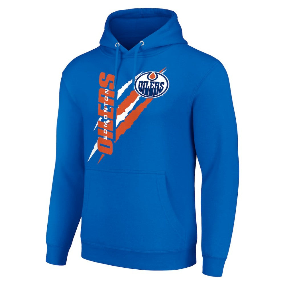 Edmonton Oilers Starter Color Scratch Fleece Pullover Hoodie - Royal | NHL on sale