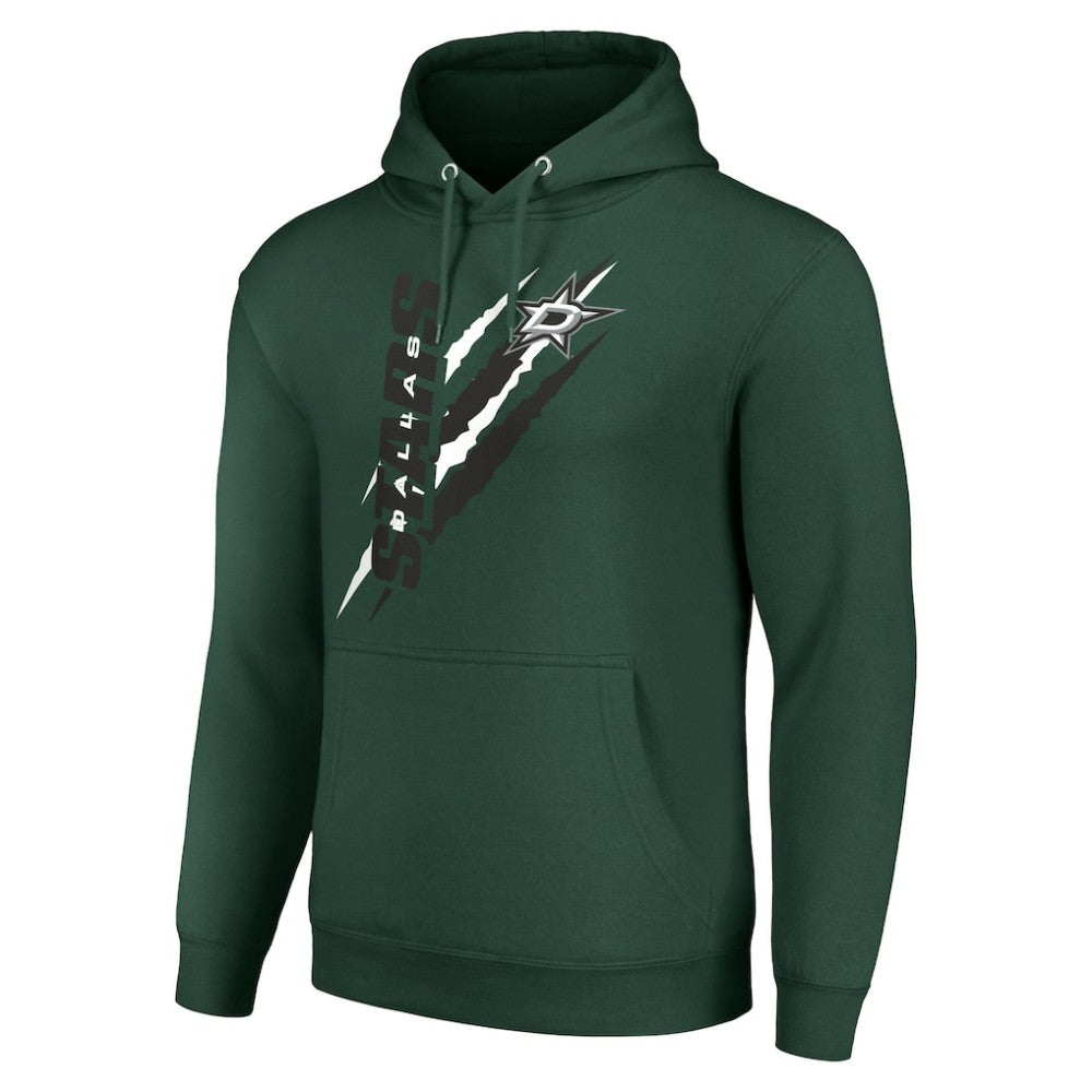 Dallas Stars Starter Color Scratch Fleece Pullover Hoodie - Green | NHL online