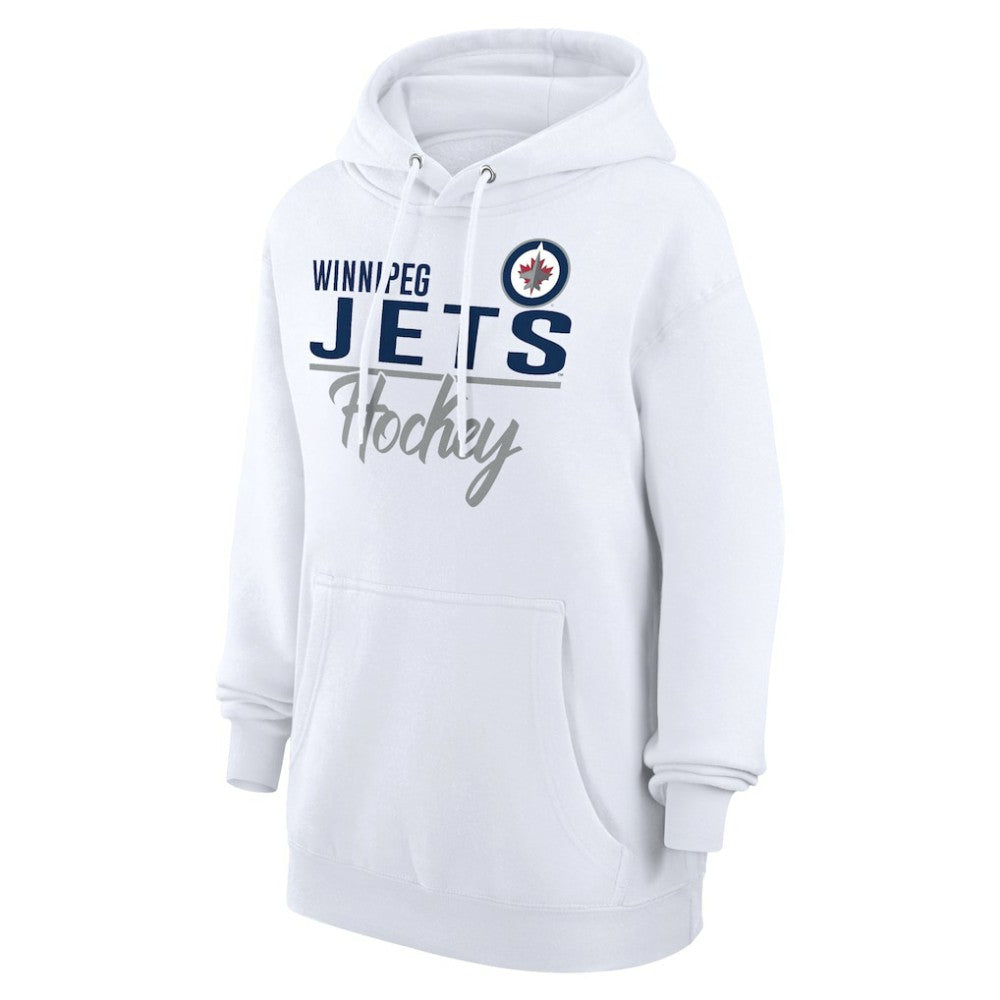 Winnipeg Jets G-III 4Her by Carl Banks Women's Team Fleece Pullover Hoodie - White | NHL discount