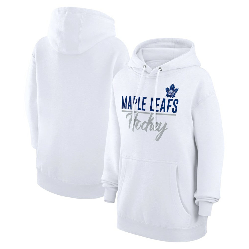Toronto Maple Leafs G-III 4Her by Carl Banks Women's Team Fleece Pullover Hoodie - White | NHL sale