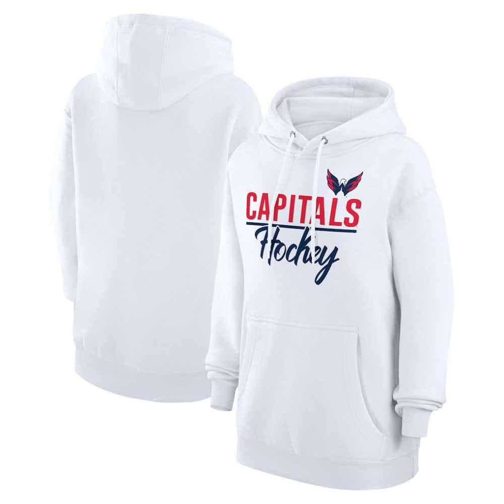Washington Capitals G-III 4Her by Carl Banks Women's Team Fleece Pullover Hoodie - White | NHL sale
