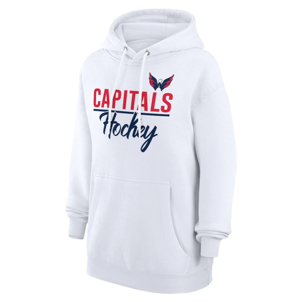 Washington Capitals G-III 4Her by Carl Banks Women's Team Fleece Pullover Hoodie - White | NHL sale