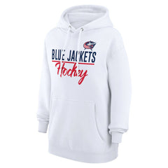 Columbus Blue Jackets G-III 4Her by Carl Banks Women's Team Fleece Pullover Hoodie - White | NHL on sale