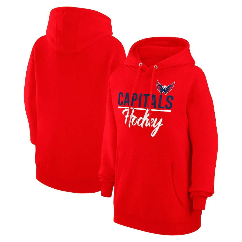 Washington Capitals G-III 4Her by Carl Banks Women's Team Fleece Pullover Hoodie - Red | NHL on sale