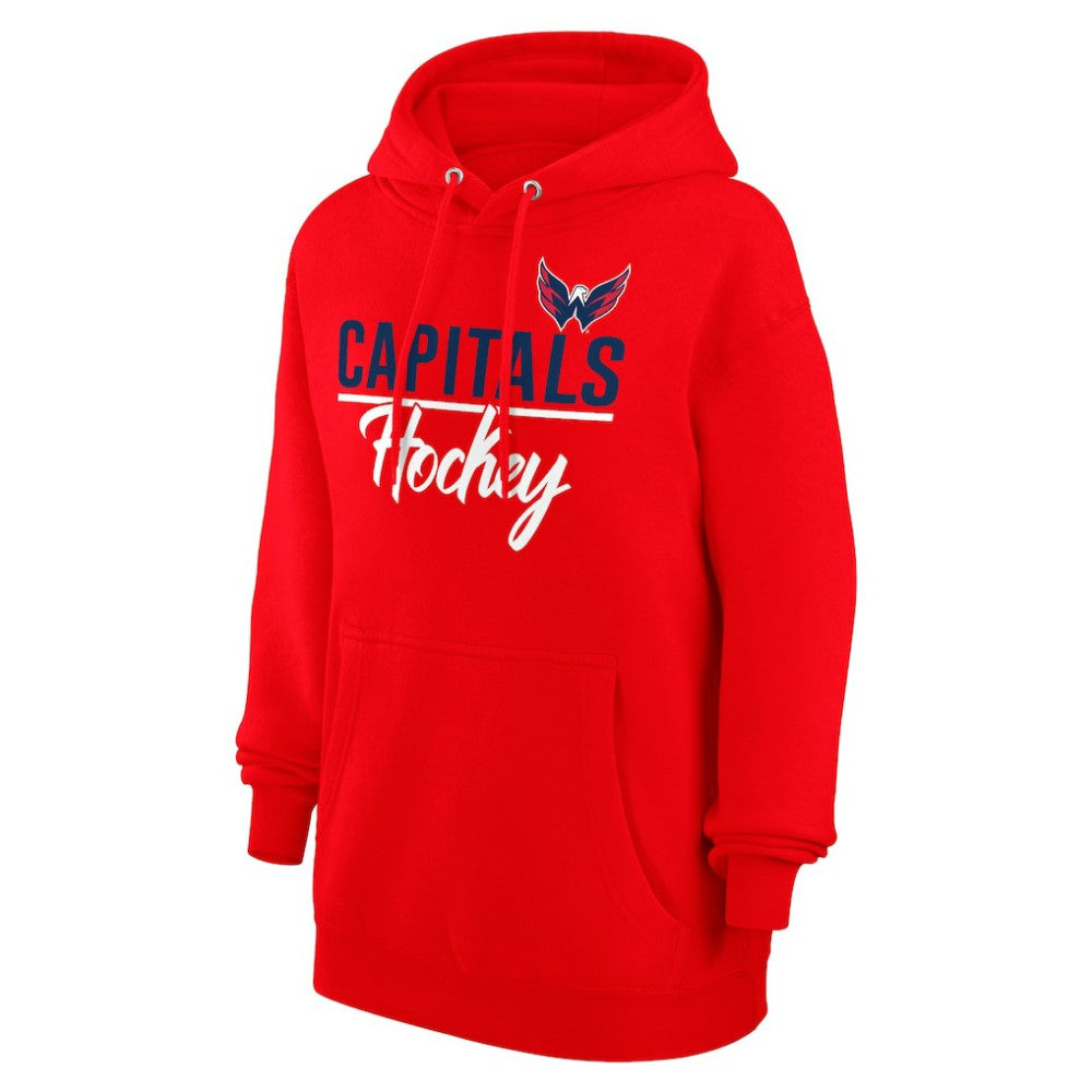 Washington Capitals G-III 4Her by Carl Banks Women's Team Fleece Pullover Hoodie - Red | NHL on sale