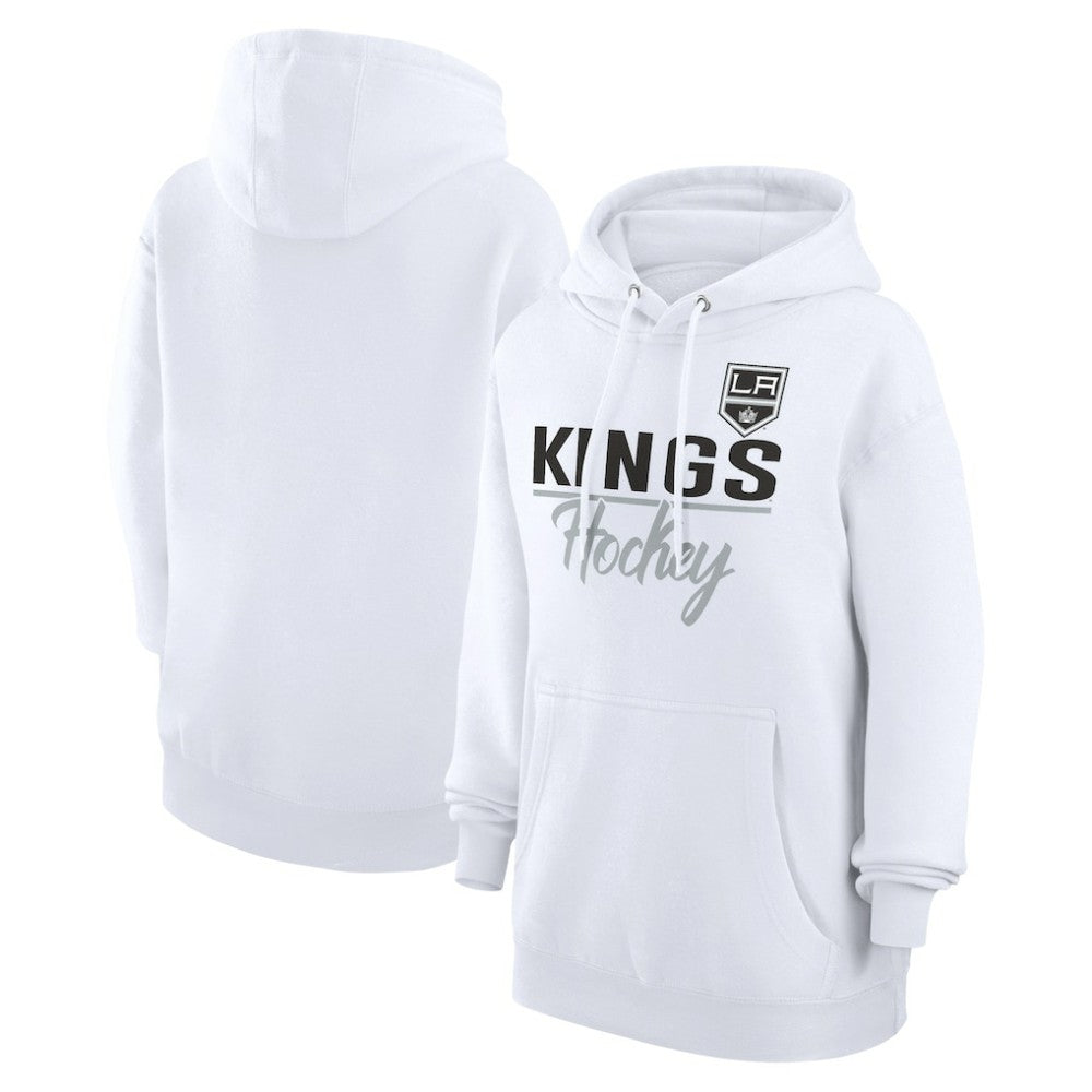 Los Angeles Kings G-III 4Her by Carl Banks Women's Team Fleece Pullover Hoodie - White | NHL on sale