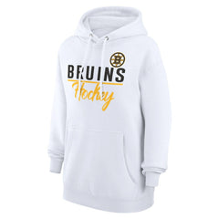 Boston Bruins G-III 4Her by Carl Banks Women's Team Fleece Pullover Hoodie - White | NHL near me