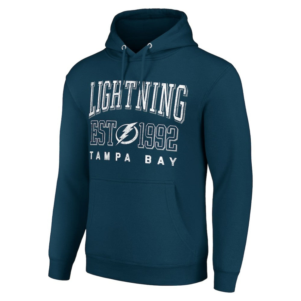 Tampa Bay Lightning Starter Graphic Pullover Hoodie - Navy | NHL Clearance