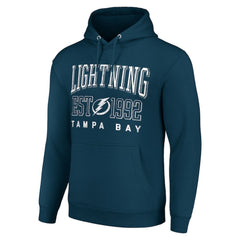 Tampa Bay Lightning Starter Graphic Pullover Hoodie - Navy | NHL Clearance