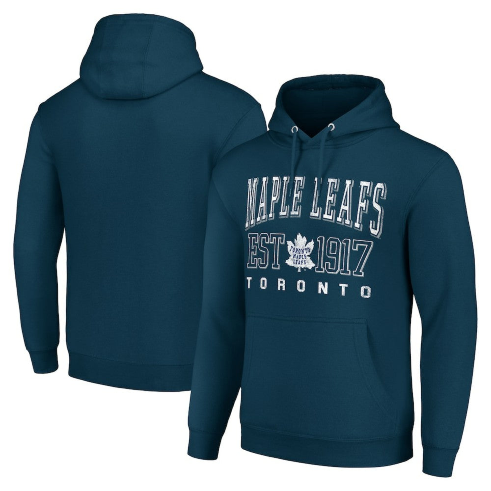 Toronto Maple Leafs Starter Retro Graphic Pullover Hoodie - Navy | NHL on sale