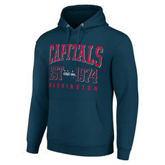 Washington Capitals Starter Retro Graphic Pullover Hoodie - Navy | NHL on sale