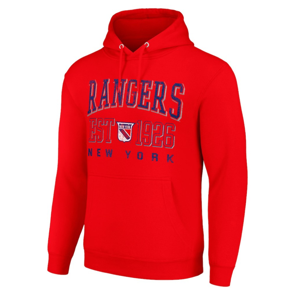 New York Rangers Starter Retro Graphic Pullover Hoodie - Red | NHL discount
