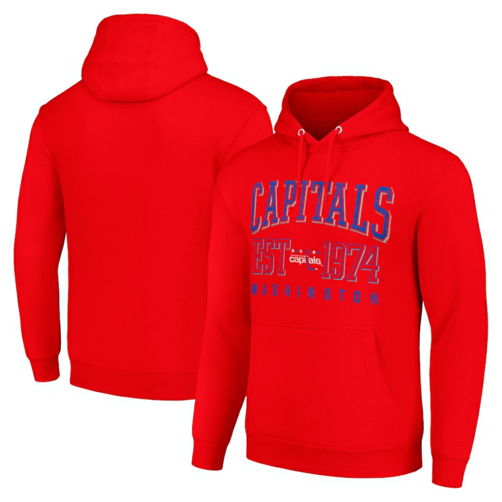Washington Capitals Starter Retro Graphic Pullover Hoodie - Red | NHL near me