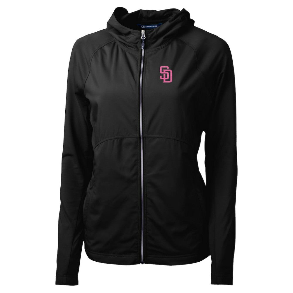 San Diego Padres Cutter & Buck Women's City Connect Adapt Eco Knit Hybrid Recycled Full-Zip Hoodie Online