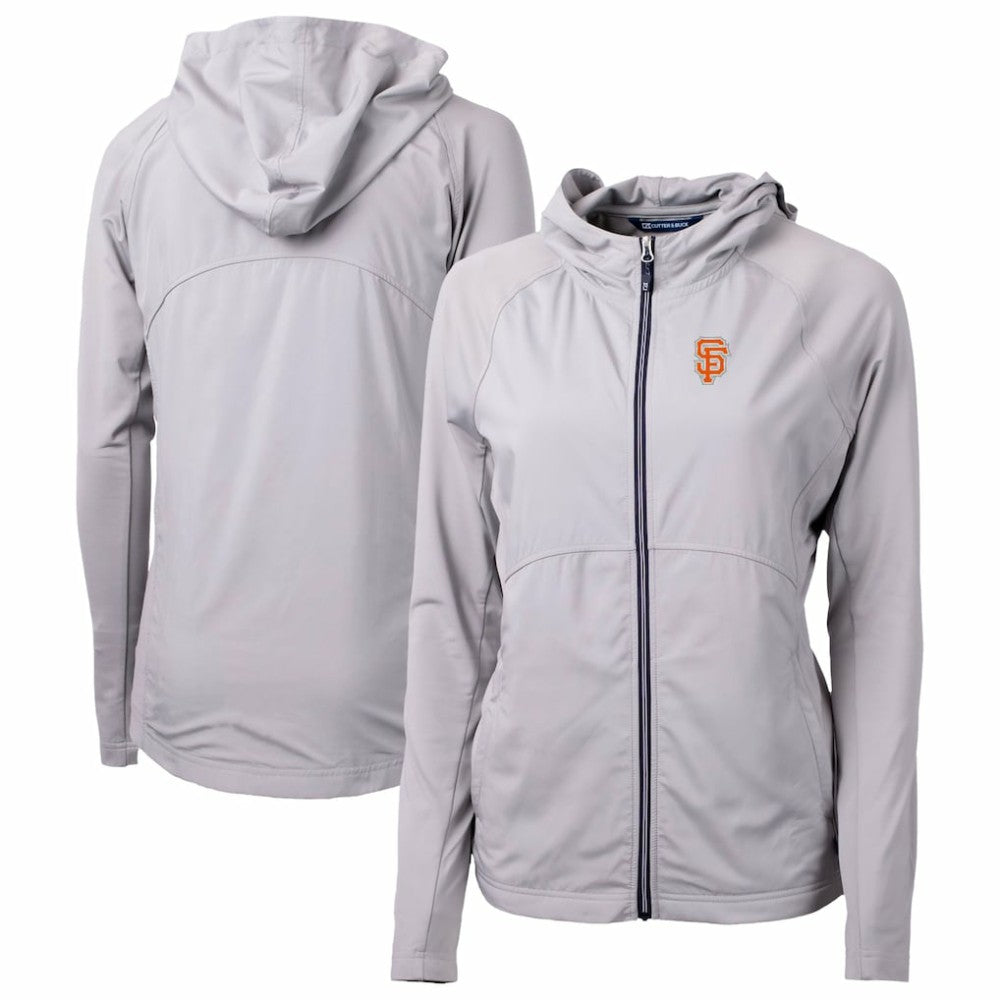 San Francisco Giants Cutter & Buck Women's City Connect Adapt Eco Knit Hybrid Recycled Full-Zip Hoodie Outlet
