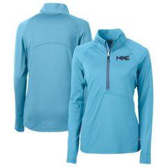 Milwaukee Brewers Cutter & Buck Women's City Connect Adapt Eco Knit Recycled Half-Zip Pullover Top Near Me