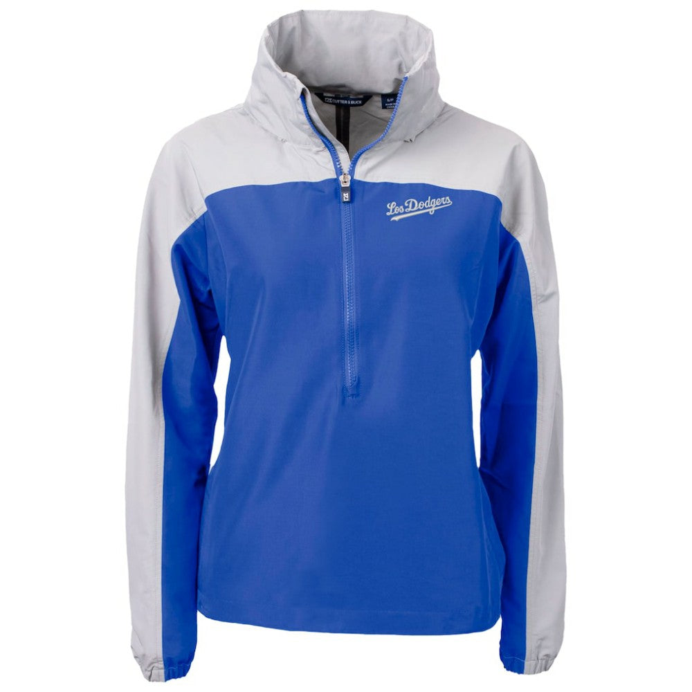 Los Angeles Dodgers Cutter & Buck Women's City Connect Charter Eco Recycled Half-Zip Anorak Jacket Near Me