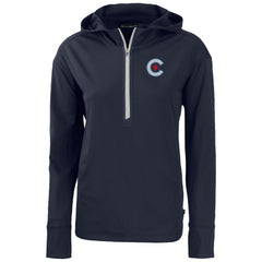 Chicago Cubs Cutter & Buck Women's City Connect Daybreak Eco Recycled Half-Zip Hoodie Online