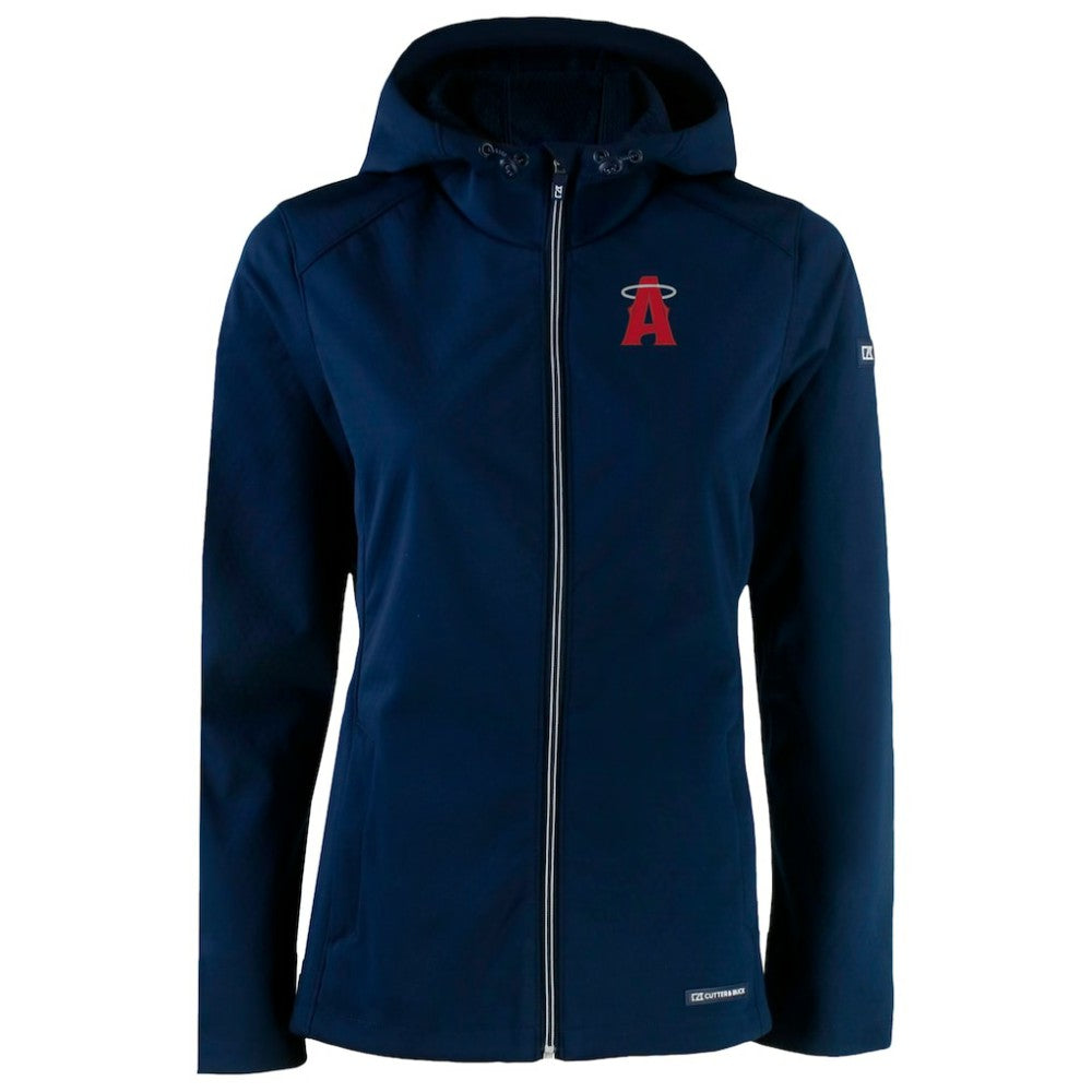 Los Angeles Angels Cutter & Buck Women's City Connect Evoke Eco Softshell Recycled Full-Zip Hoodie Jacket Online