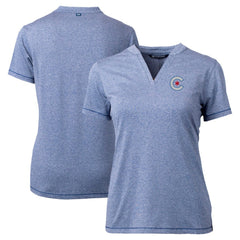 Chicago Cubs Cutter & Buck Women's City Connect Forge Heathered Stretch Blade Top Discount