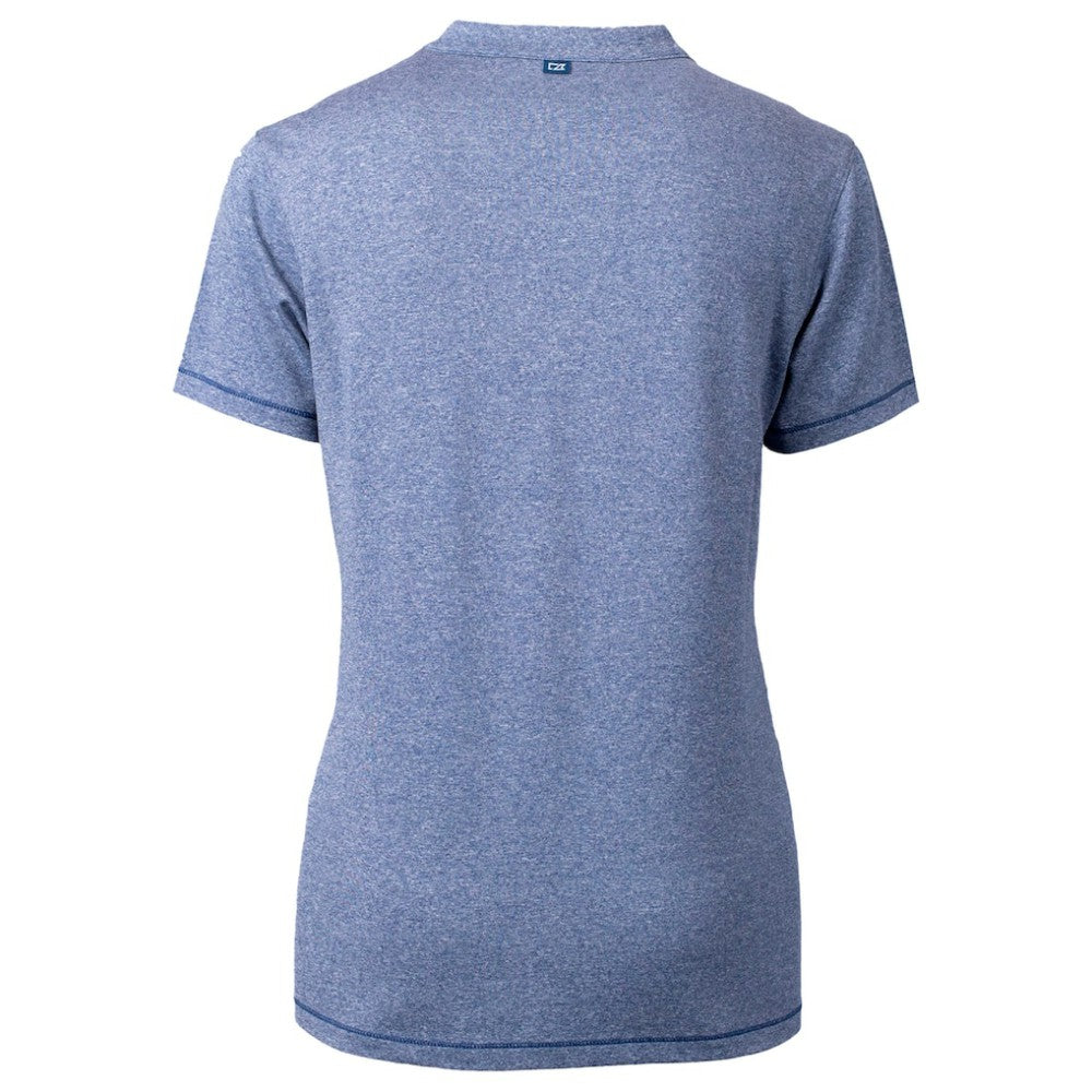 Chicago Cubs Cutter & Buck Women's City Connect Forge Heathered Stretch Blade Top Discount