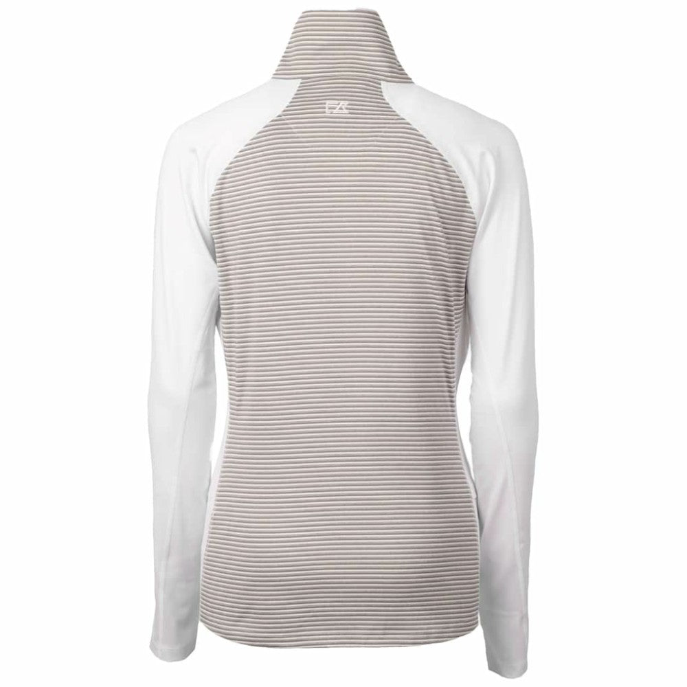 Houston Astros Cutter & Buck Women's City Connect Forge Tonal Stripe Stretch Half-Zip Pullover Top Sale