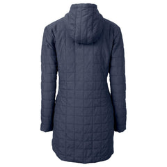 Chicago Cubs Cutter & Buck Women's City Connect Rainier PrimaLoft Eco Insulated Hooded Long Coat for sale