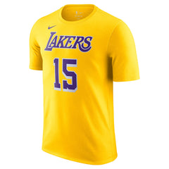 Nike Austin Reaves Los Angeles Lakers Icon Edition Name & Number T-Shirt Gold