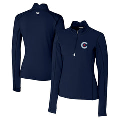 Chicago Cubs Cutter & Buck Women's City Connect Traverse Stretch Quarter-Zip Pullover Top Near Me