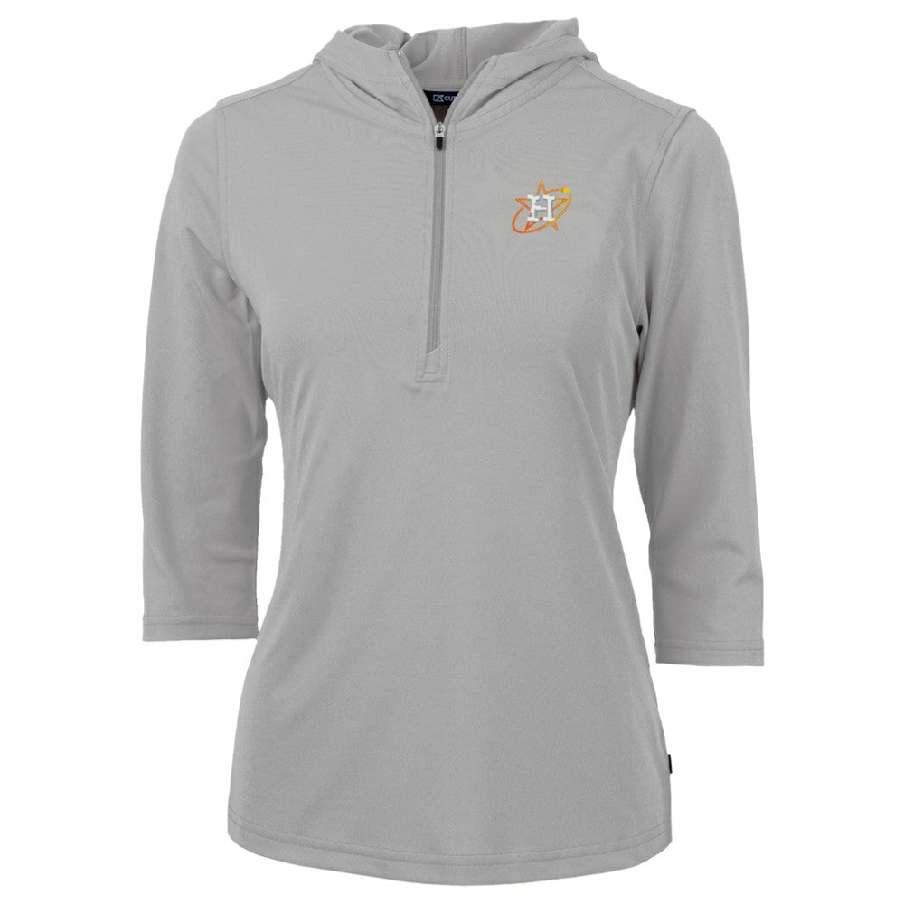 Houston Astros Cutter & Buck Women's City Connect Virtue Eco Pique Recycled Half-Zip Pullover Hoodie Near Me