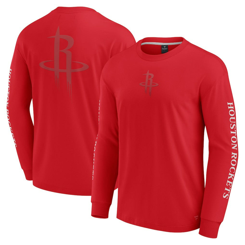 Fanatics Houston Rockets Elements Strive Long Sleeve T-Shirt  Red