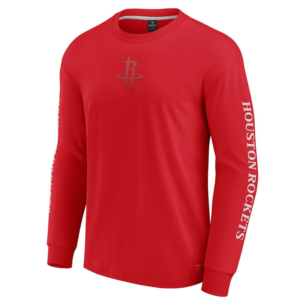 Fanatics Houston Rockets Elements Strive Long Sleeve T-Shirt  Red