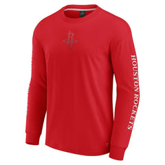 Fanatics Houston Rockets Elements Strive Long Sleeve T-Shirt  Red