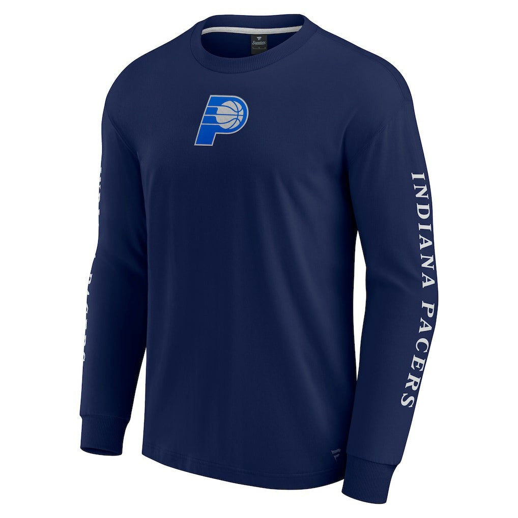 Fanatics Indiana Pacers Elements Strive Long Sleeve T-Shirt  Navy