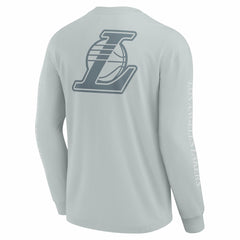 Fanatics Los Angeles Lakers Elements Strive Long Sleeve T-Shirt  Gray