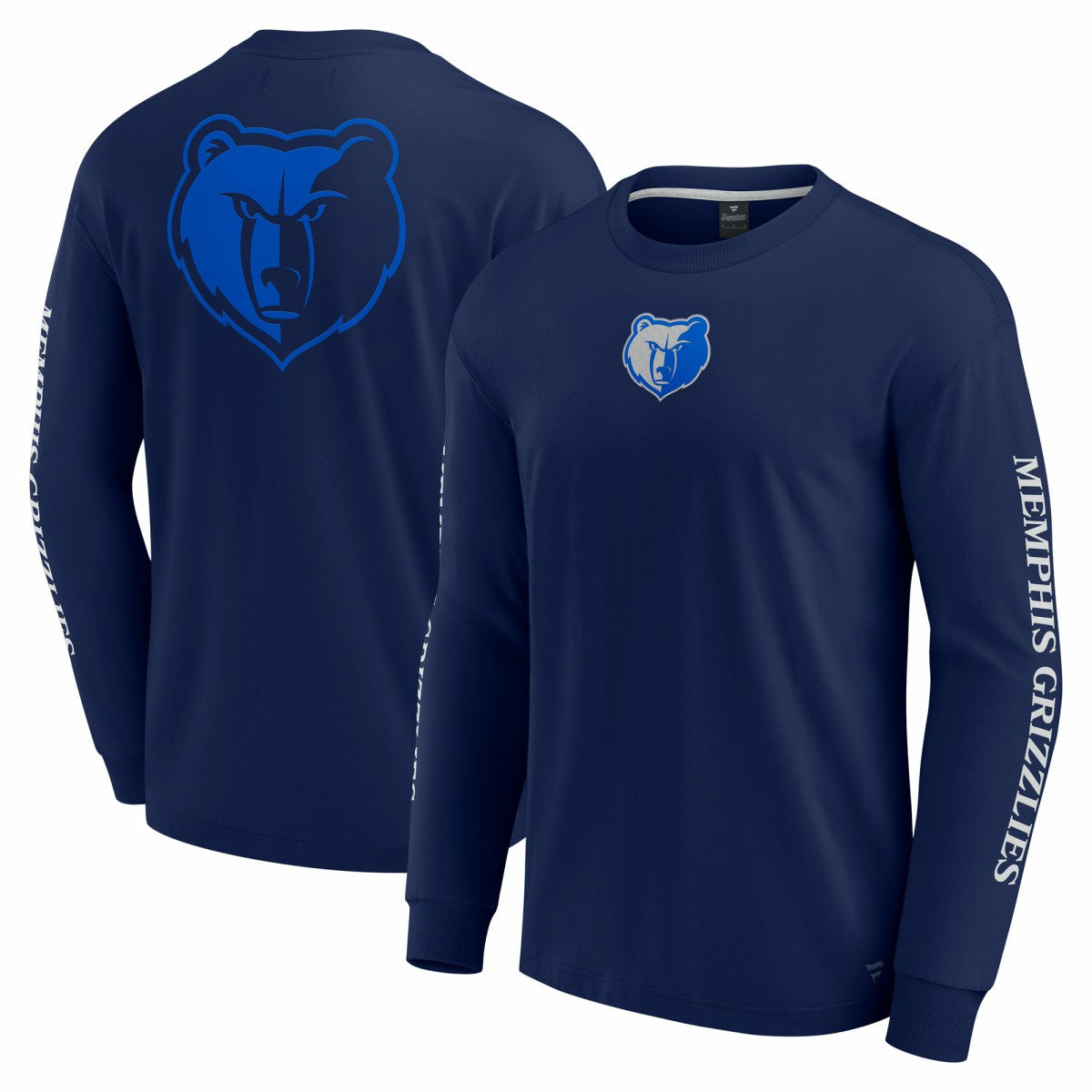 Fanatics Memphis Grizzlies Elements Strive Long Sleeve T-Shirt  Navy