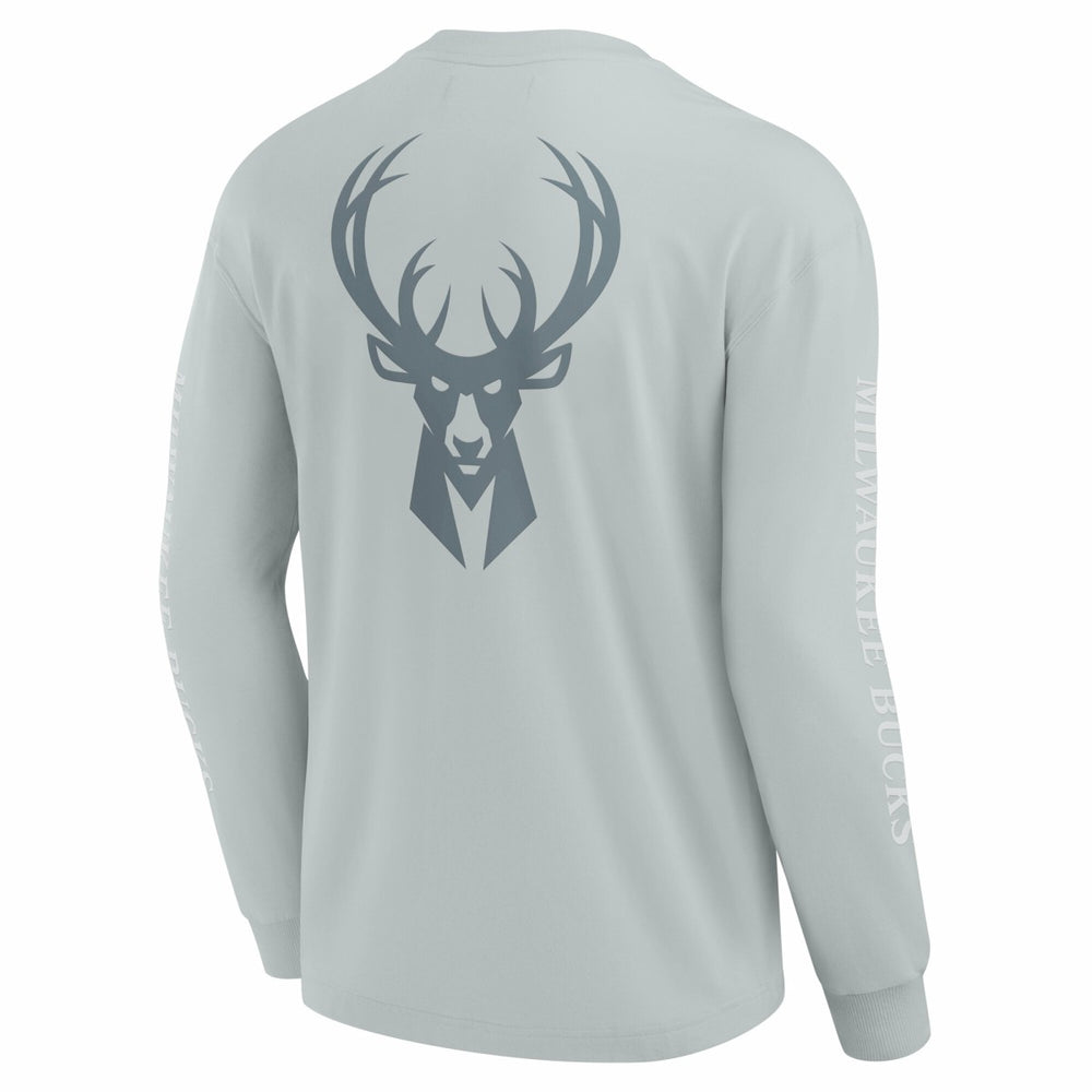 Fanatics Milwaukee Bucks Elements Strive Long Sleeve T-Shirt  Gray