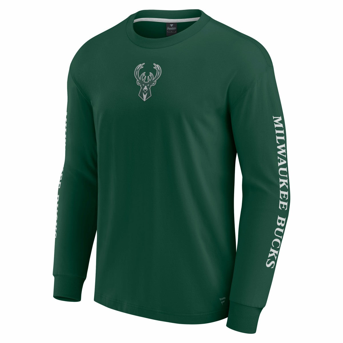 Fanatics Milwaukee Bucks Elements Strive Long Sleeve T-Shirt  Hunter Green