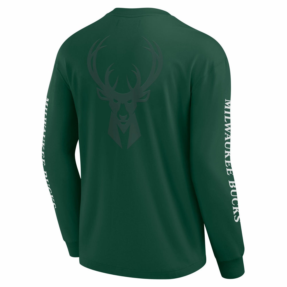 Fanatics Milwaukee Bucks Elements Strive Long Sleeve T-Shirt  Hunter Green