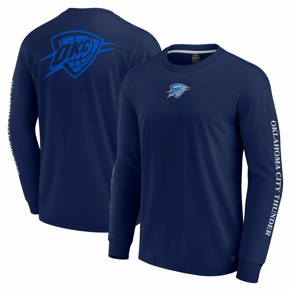 Fanatics Oklahoma City Thunder Elements Strive Long Sleeve T-Shirt  Navy