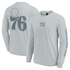 Fanatics Philadelphia 76ers Elements Strive Long Sleeve T-Shirt  Gray