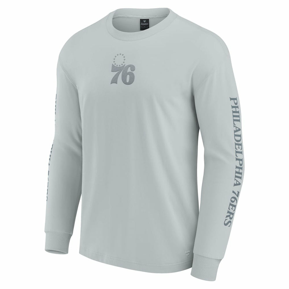 Fanatics Philadelphia 76ers Elements Strive Long Sleeve T-Shirt  Gray