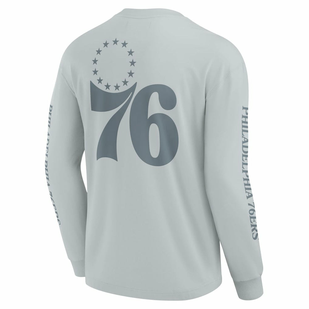 Fanatics Philadelphia 76ers Elements Strive Long Sleeve T-Shirt  Gray