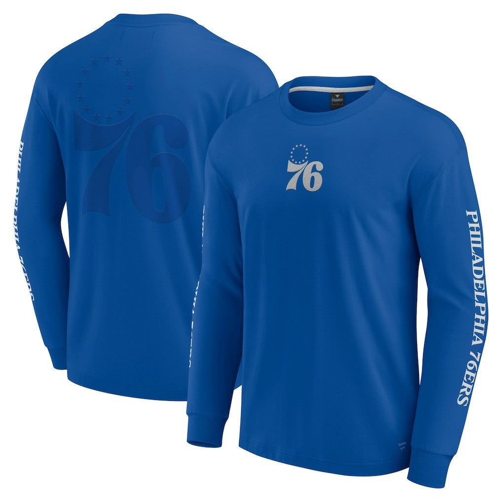 Fanatics Philadelphia 76ers Elements Strive Long Sleeve T-Shirt  Royal