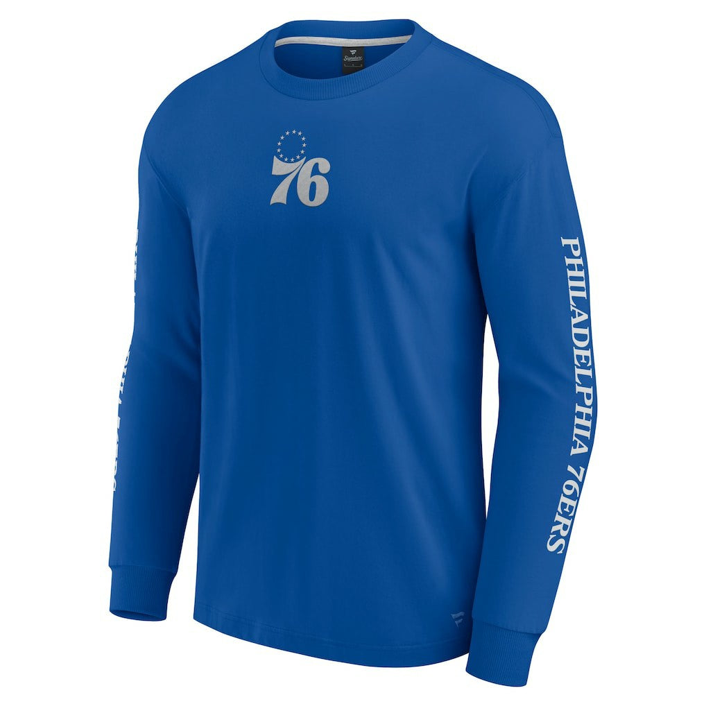 Fanatics Philadelphia 76ers Elements Strive Long Sleeve T-Shirt  Royal