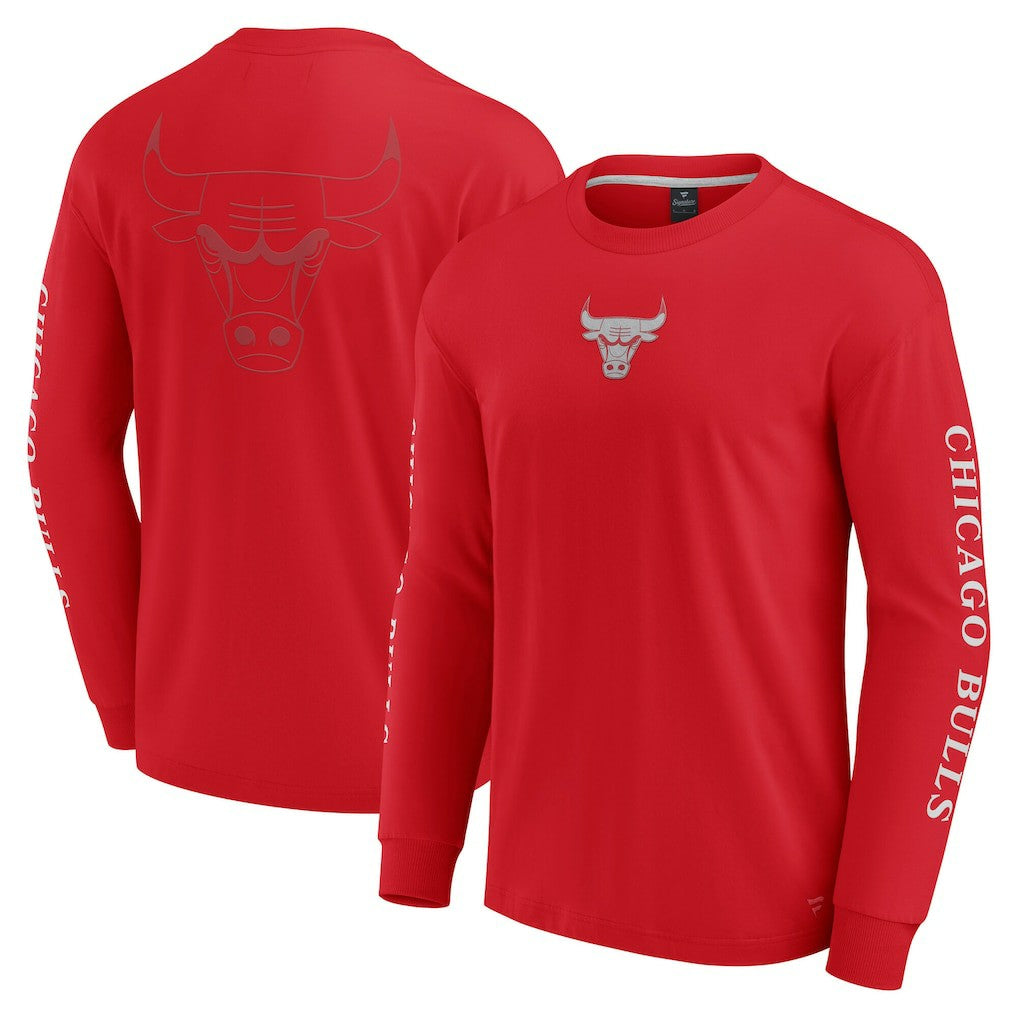 Fanatics Chicago Bulls Elements Strive Long Sleeve T-Shirt  Red