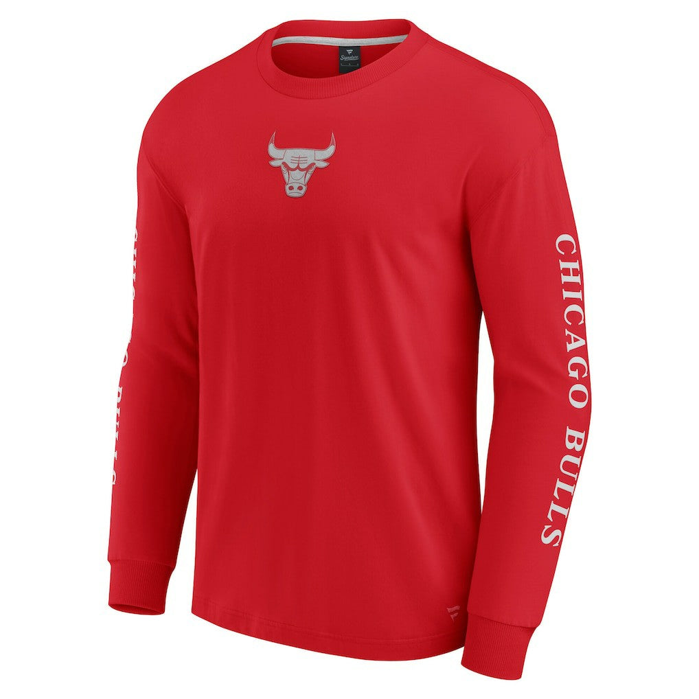 Fanatics Chicago Bulls Elements Strive Long Sleeve T-Shirt  Red