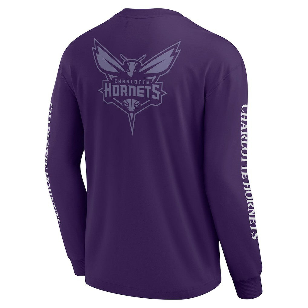 Fanatics Charlotte Hornets Elements Strive Long Sleeve T-Shirt  Purple