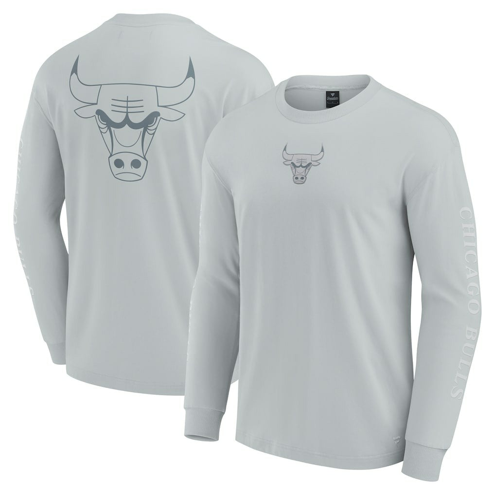Fanatics Chicago Bulls Elements Strive Long Sleeve T-Shirt  Gray
