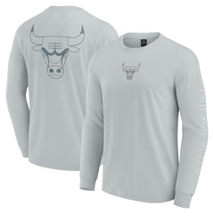 Fanatics Chicago Bulls Elements Strive Long Sleeve T-Shirt  Gray